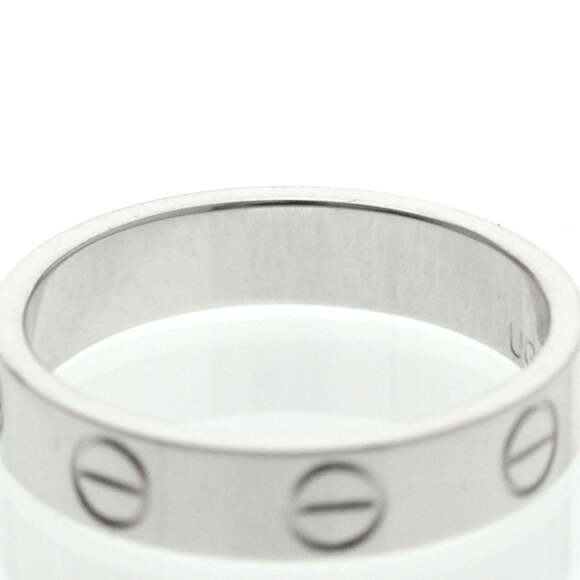 CARTIER 18k Silver Love Ring - Picture 6 of 10